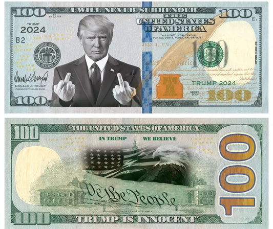 Trump 100 Dollar Bill Novelty Money