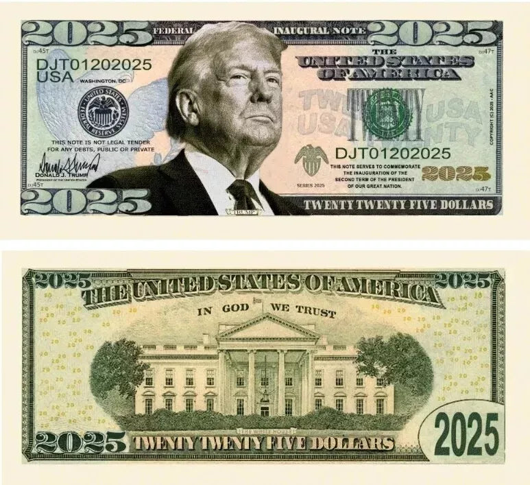 Donald Trump 2025 Novelty Money